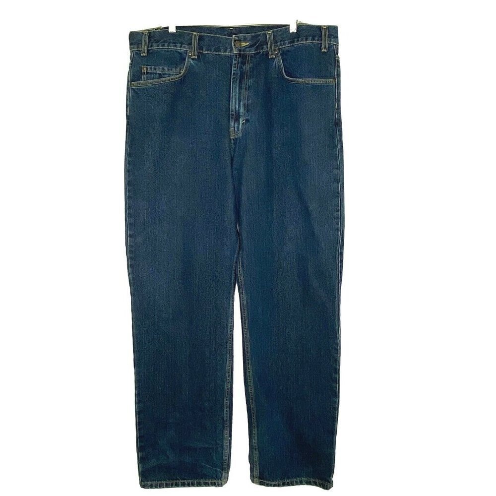 Kirkland Men's size 38 x 32 Relaxed Fit Straight Leg Blue Denim Jeans